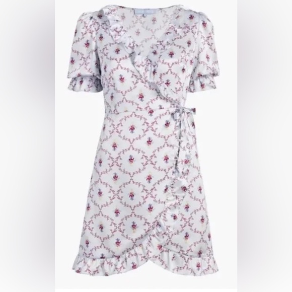 Hill House Home Nima dress- Cabernet Trellis - Picture 5 of 8